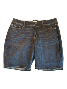Lane Bryant High Rise Bermuda Denim Shorts
